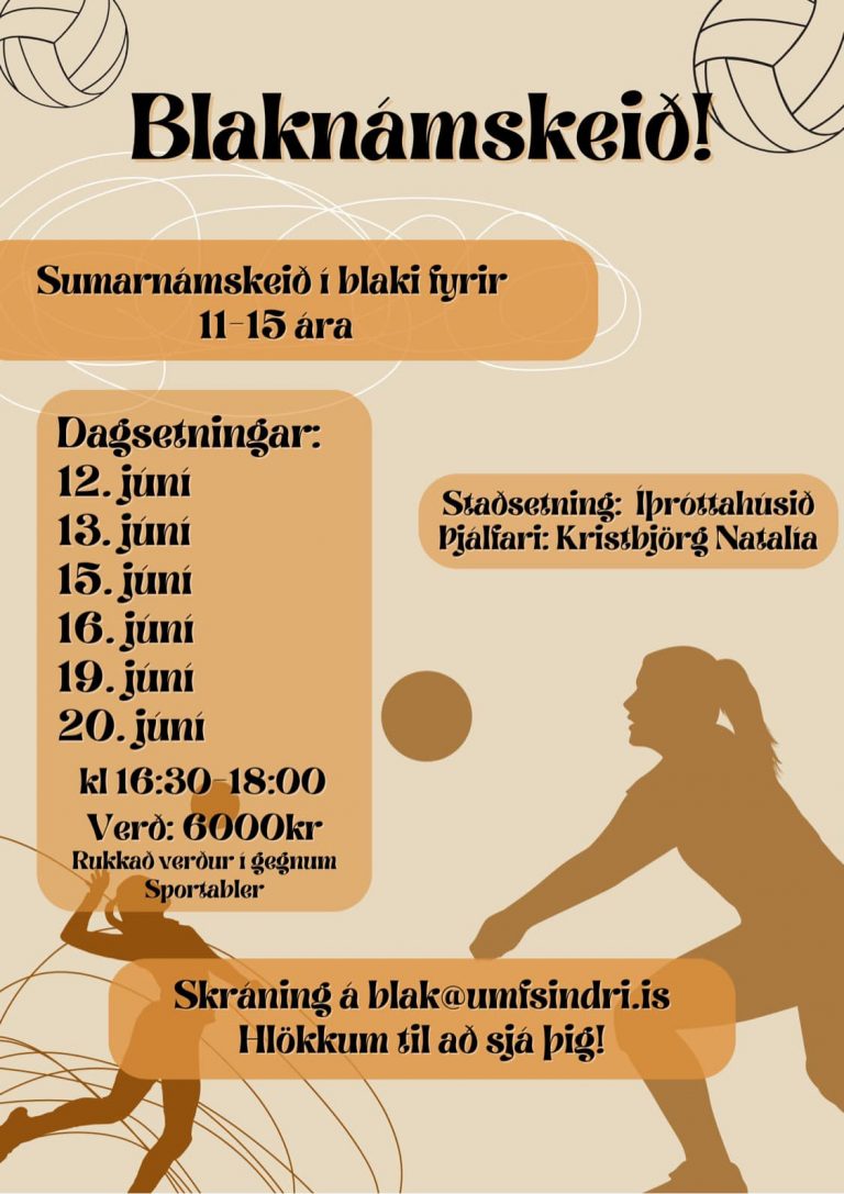 Read more about the article Sumarstundataflan og sumarnámskeið