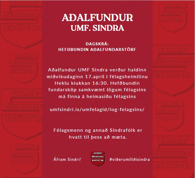 Read more about the article Aðalfundur UMF. Sindra